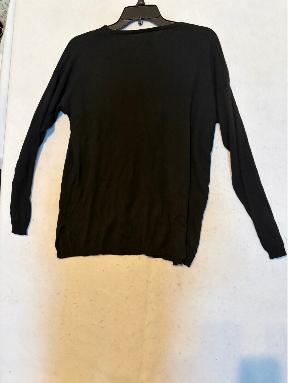 Faded Glory Black V-Neck Pullover Sweater Size Medium 8-10